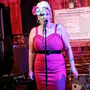 Vixen by Micheline Pitt  Hot Pink Maneater wiggle dress